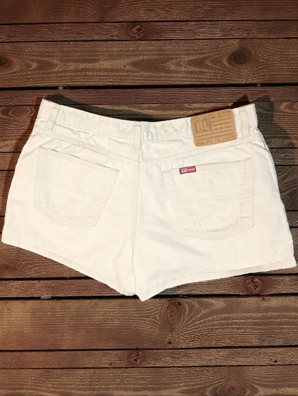 VTG RL Polo Jeans Co. 2.5" Saturday Shorts Khaki Sz. 14 - Picture 2 of 7